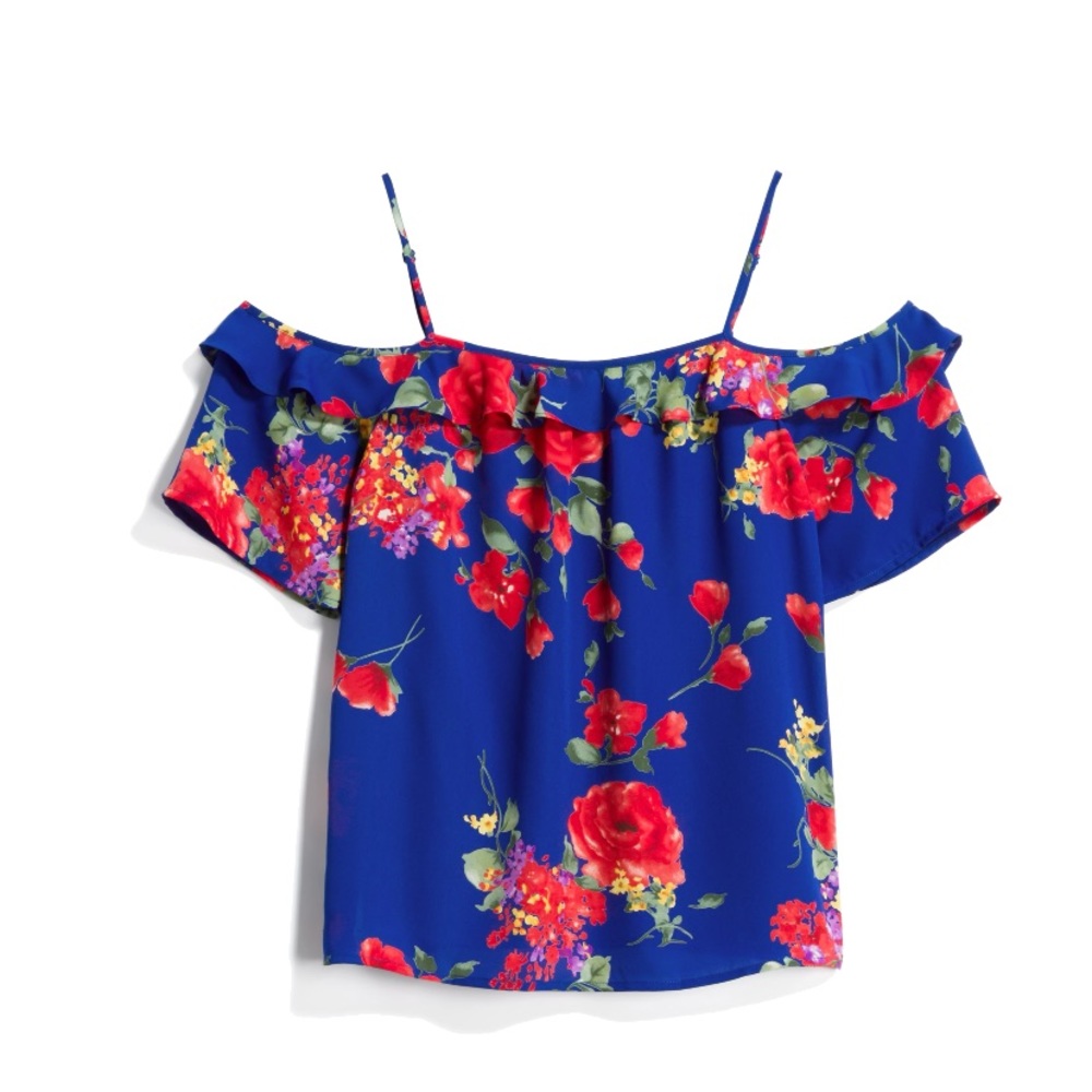 🆕 Cold Shoulder Ruffle Top